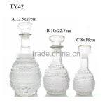 Luxurious Glass Brandy Cognac Russian Liqueur Bottle With Sealing Glass Cap thumbnail-1