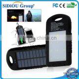 8000mAh Solar Charging Treasure Portable Dual USB Charger Emergency LED Flashlight LED Lamp Lighting