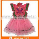 Wholesale Price Girls Sequined Butterfly Angel Wings With Tutu Skirt Halloween Christmas Party Cosplay Costume thumbnail-4