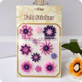 Adhesive Felt Sticker, 3d Sticker , Handmade Felt Sticker, Scrapbooking Sticker, Layered Sticker , Flower Felt Sticker thumbnail-1