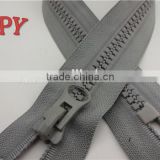 8# Fashion Derlin Zipper With Gray tape and teeth With Close End