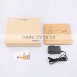 Bamboo Edition Dual Port Qi-standard Wireless Charging Pad With LED Indicators With All Qi-enabled Devices thumbnail-4