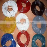 Round crimp ends for leather cord for tape