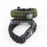 Outdoor Survival 7-cores Braided Paracord With Lighter Whistle and Compass thumbnail-4