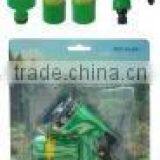 HL061 - 4pcs Hose Nozzle Set (4-way Hose Nozzle + 2 x 1/2" Hose Connector + 3/4" Connector thumbnail-1