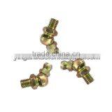 M6x1 45degree Grease Gun Zerk Fitting Yellow Zinc Plated thumbnail-6