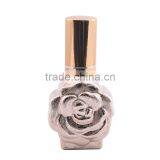 Rose Flower Shaped Crackle Color Glass Bottle Empty Mini Aluminum Atomizer Glass Spray Perfume Bottle thumbnail-2
