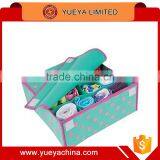 Lovely Spotted Folding Mint Green Underwear Storage Box Cae With Cover thumbnail-1