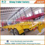 High Quality 20 Feet 40 Feet Container Truck Trailer Tri-axle Used Skel Trailers for Sale thumbnail-5