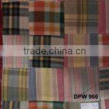 Madras Check Patchwork Handmade Pure Fabrics For Pant thumbnail-1
