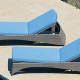 Chaise Lounge Outdoor Furniture Alu Frame PE Rattan Weave Taiwan Olifen Beach Side Swimming Pool Outdoor Foam 28 thumbnail-1