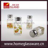 Decal Glass Spice Jars With Stainless Steel Lid thumbnail-1