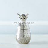 Promotional White Copper Gold Pineapple Ceramic Cookie Jar thumbnail-3