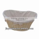 Wholesale Cheap steamed split willow storage basket with liner