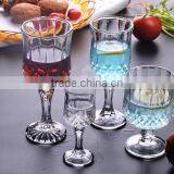 Diamond Embossed Glass Goblet For Beer Wine Shot. thumbnail-3