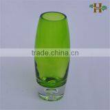 Handmade Colored Bubble Bottom Decorative Fiber Glass Flower Vase thumbnail-1