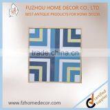 Solid Wood Sign With Geometric Pattern Splicing Board for Home Decoration or Gift thumbnail-2