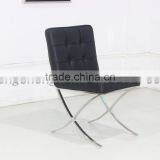 Modern Stainless Steel Dining Chair Steel Base PU Chair thumbnail-2