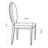 Cheap Round Back Stainless Steel Dining Chairs for Sale thumbnail-6