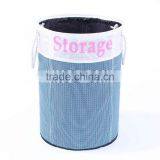 Foldable and Collapsible Laundry Basket With Strong Rope Handles With English Printing thumbnail-3