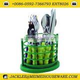 Colorful Handle Stainless Steel 16pcs Cutlery Set Wilth pp Stand