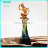 KM-XP02 Custom Crystal Glass Monkey Figurine Award as New Year Gifts for Home or Business Decoration thumbnail-4