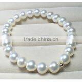 Hottest 8-9mm White Round Freshwater Pearl Love Bracelet thumbnail-6