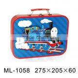 Hotsale Customized Pretty Lunch Tin Box With Handle and Lock for Kids thumbnail-1