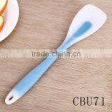 Factory Silicone Handle Colorful Kitchenwares Cooking Tools Set Double Colors Soft Ladle Turner Spoon Kitchen Utensils thumbnail-2