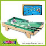 Kids Indoor Toy Play Set Mini Wood Snooker Table Game thumbnail-1