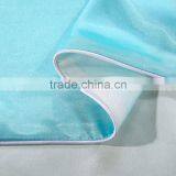 2016 Hot Silk Quilt White And Blue Satin Sheets Bed Linen Cotton Solid Satin Duvet Cover Set 4Pcs Of Bedding Sets. thumbnail-5