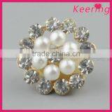 Vogue Wholesale Alloy Rhinestone Pearl Button for Decoration WBK-1486 thumbnail-1