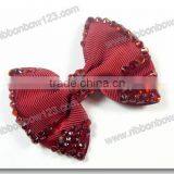 MSD Wholesale Red Big Ribbon Bow Tie for Hat /garment/hair Accessories thumbnail-1