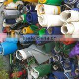 China Cheap Pvc Coated Tarpaulin Stocklot Mixed Colour at Good Quality