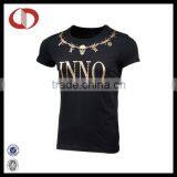 Hign Quality Printed Men Black t Shirt