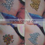 BUTTERFLY BODY STICKER Tattoo Glitter Sticker Glitter Bindi thumbnail-1