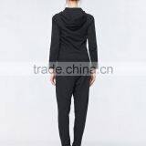 Wholesale Black Plain Hoodies for Women thumbnail-3