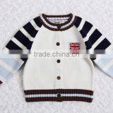 Boys Knitted Cardigan Sweater Pattern Kids Raglan Cardigan thumbnail-3