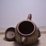 Antique Line Tea Pot Chinese Pottery Supplier Handcraft Clay Tea Pot With Gift Box thumbnail-3