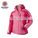 pink down jacket for kid wih hood AL1123