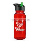 USA Made 18 Oz. Tritan Bottle With Flip Straw Lid - BPA-free, Dishwasher Safe and Comes With Your Logo thumbnail-4