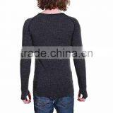 Custom Fleece Embroidery Mens Seamless Splicing Cotton Candy Clothing Brand thumbnail-5