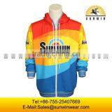 Colorful Sport Hoodies Custom Sublimation Printed Zip up Hoody for Men thumbnail-6