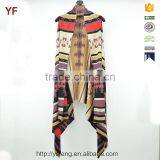 Women Fashion Knitting Pattern Poncho Sweater thumbnail-1