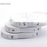 Natural Bleach White COTTON Size Label Clothing Print Tags Silk Screen Garment Tags XS-XXXL thumbnail-4