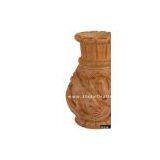 Hand Carved Wooden Decorative Vase India Fair Trade Art thumbnail-1