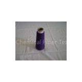 High Tenacity Purple Polyester Dyed Yarn , Spun Polyester Thread