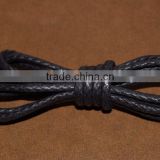 Wax Round Cotton Shoelaces with rope design