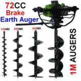 72cc brake earth auger/earth drill/post fence auger