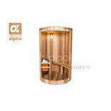 2 Person Home Sauna For Pool / Pond Side , Red Cedar Sauna Silo With Inner Light thumbnail-1